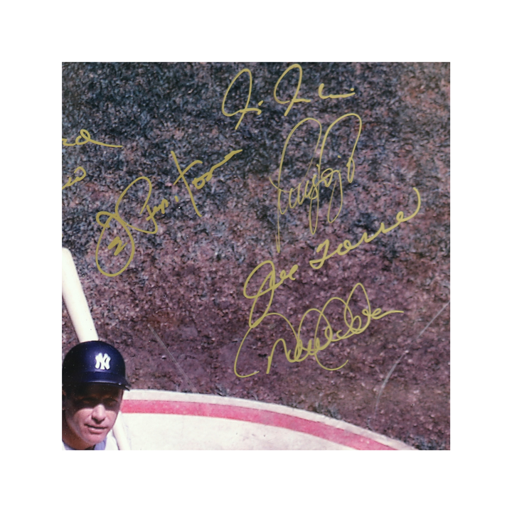 Mantle Jeter Yankees Autographed Signed 16x20 17 Autos MLB/All American LOA