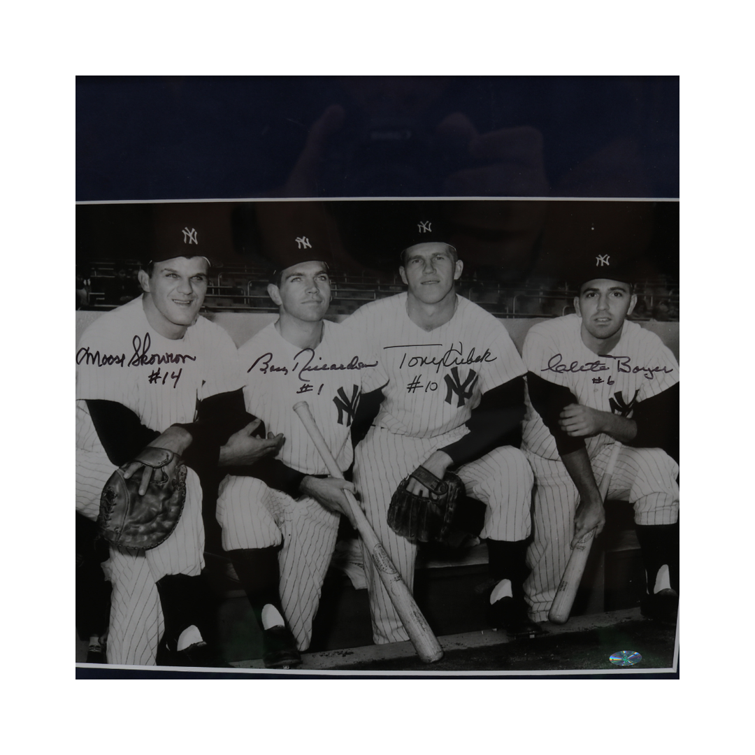 Richardson, Skowron Yankees Autographed Framed 8x10 Collage All American COA