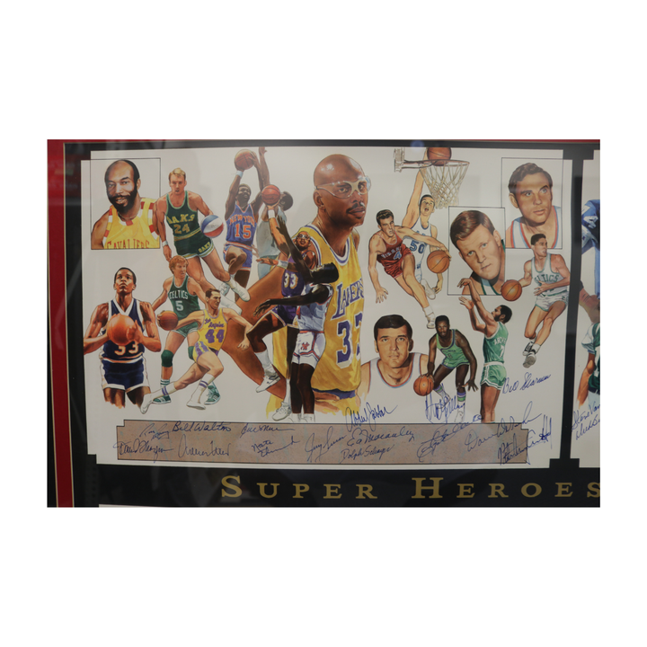 Super Heroes of Sports Autographed Signed Framed 27x39 61 Autos All American LOA