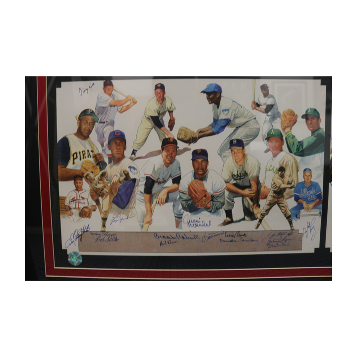 Super Heroes of Sports Autographed Signed Framed 27x39 61 Autos All American LOA