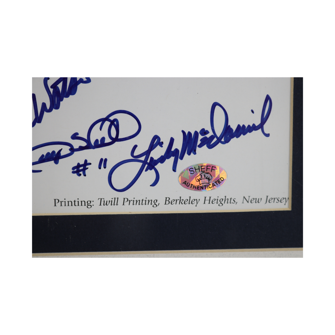 100 Years of Yankee Baseball 18x24 Canvas w/Multiple Autos All American Holo