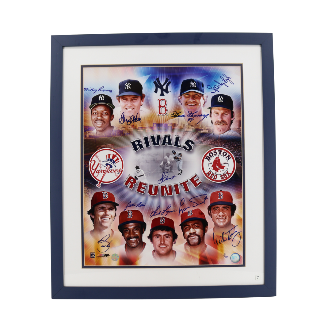 Rivers Gossage Rice Yankees Red Sox Autographed Signed 16x20 All American LOA