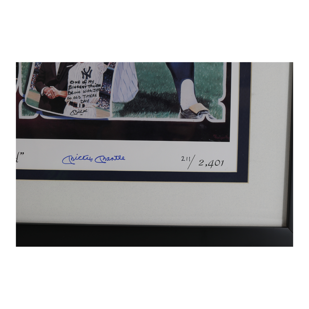 Mickey Mantle New York Yankees Autographed Signed 18x24 Litho All American LOA