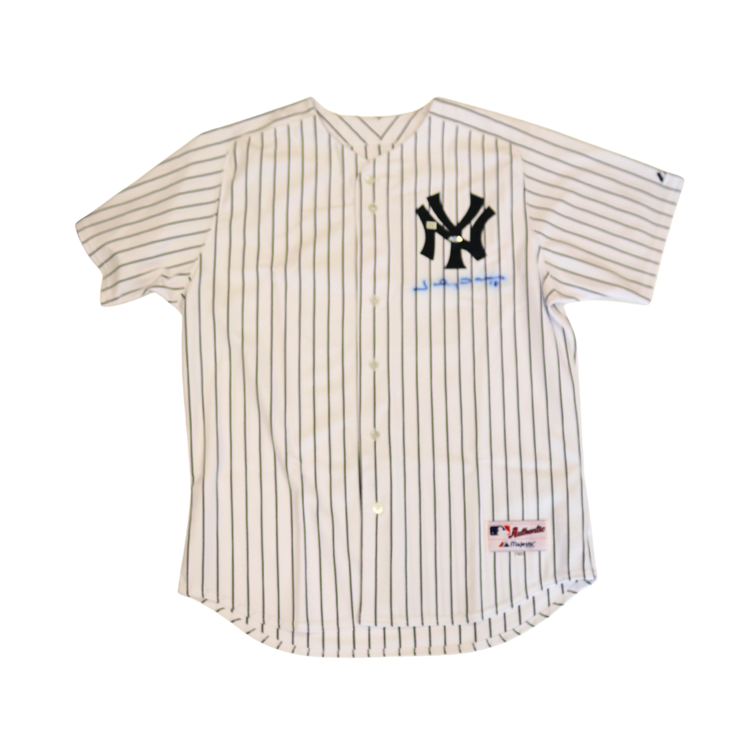 Johnny Damon Yankees Autographed Russell Authentic Jersey All American COA