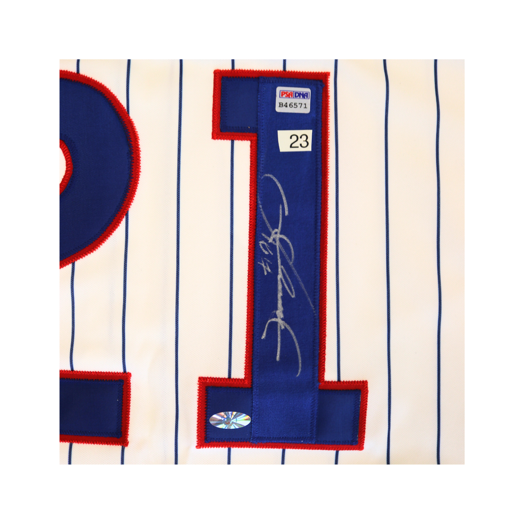Sammy Sosa Chicago Cubs Autographed Russell Jersey PSA/All American COA