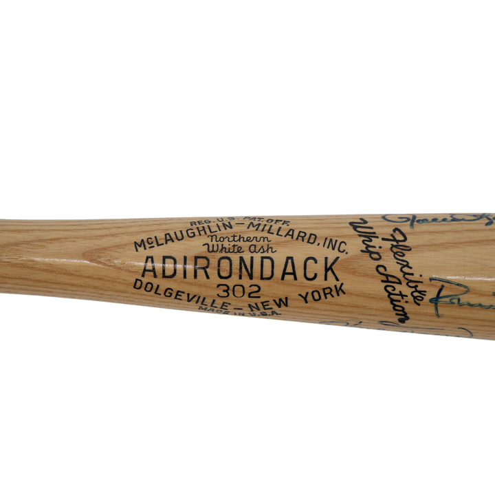 Berra, Ford, Gibson Autographed Multi Signed Hall of Famers Adirondack Bat All American LOA