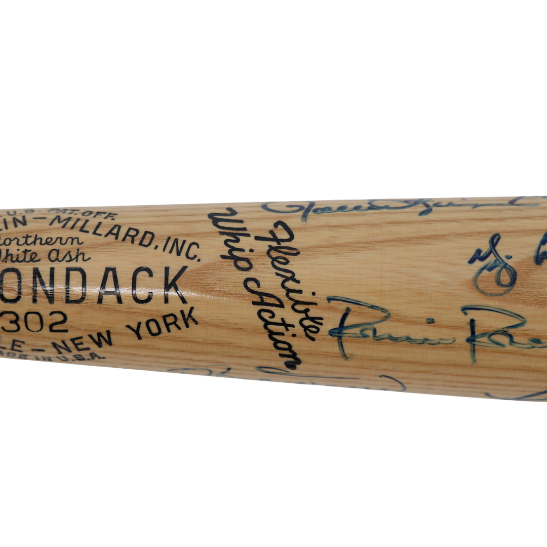 Berra, Ford, Gibson Autographed Multi Signed Hall of Famers Adirondack Bat All American LOA
