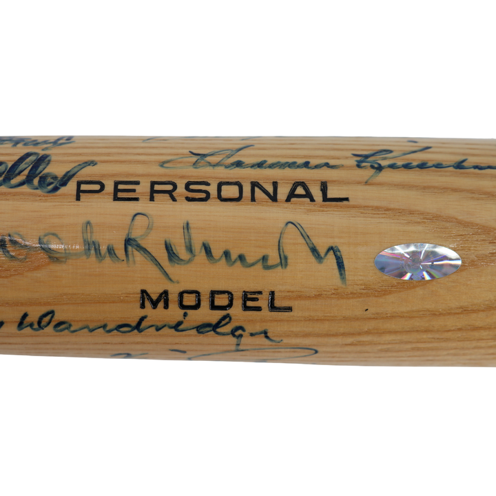 Berra, Ford, Gibson Autographed Multi Signed Hall of Famers Adirondack Bat All American LOA