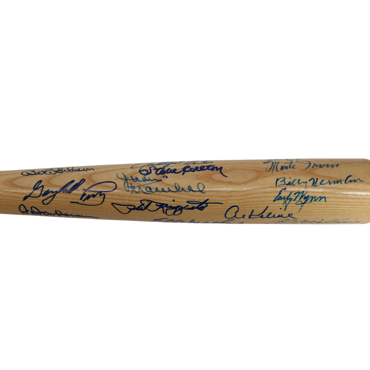 Berra, Ford, Gibson Autographed Multi Signed Hall of Famers Adirondack Bat All American LOA