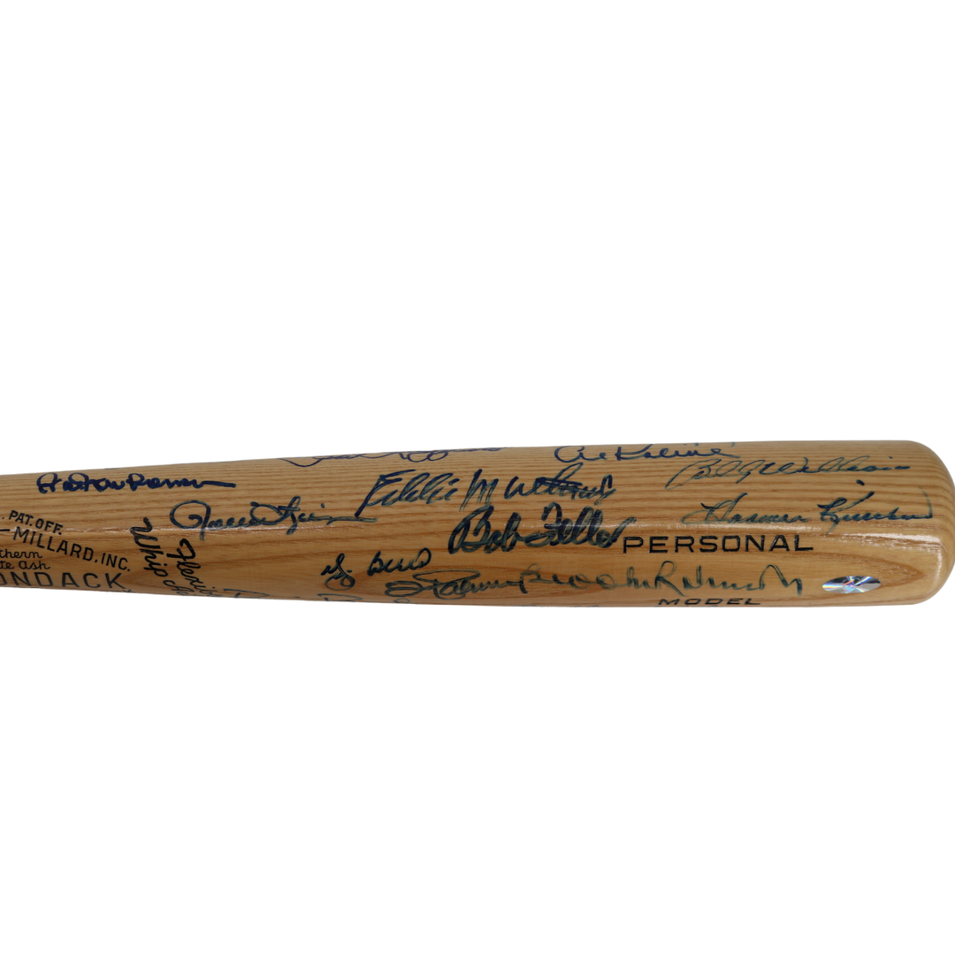 Berra, Ford, Gibson Autographed Multi Signed Hall of Famers Adirondack Bat All American LOA