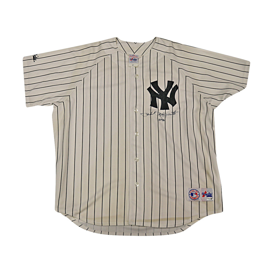 Phil Rizzuto New York Yankees Autographed Signed Inscribed HOF Majestic Jersey JSA COA