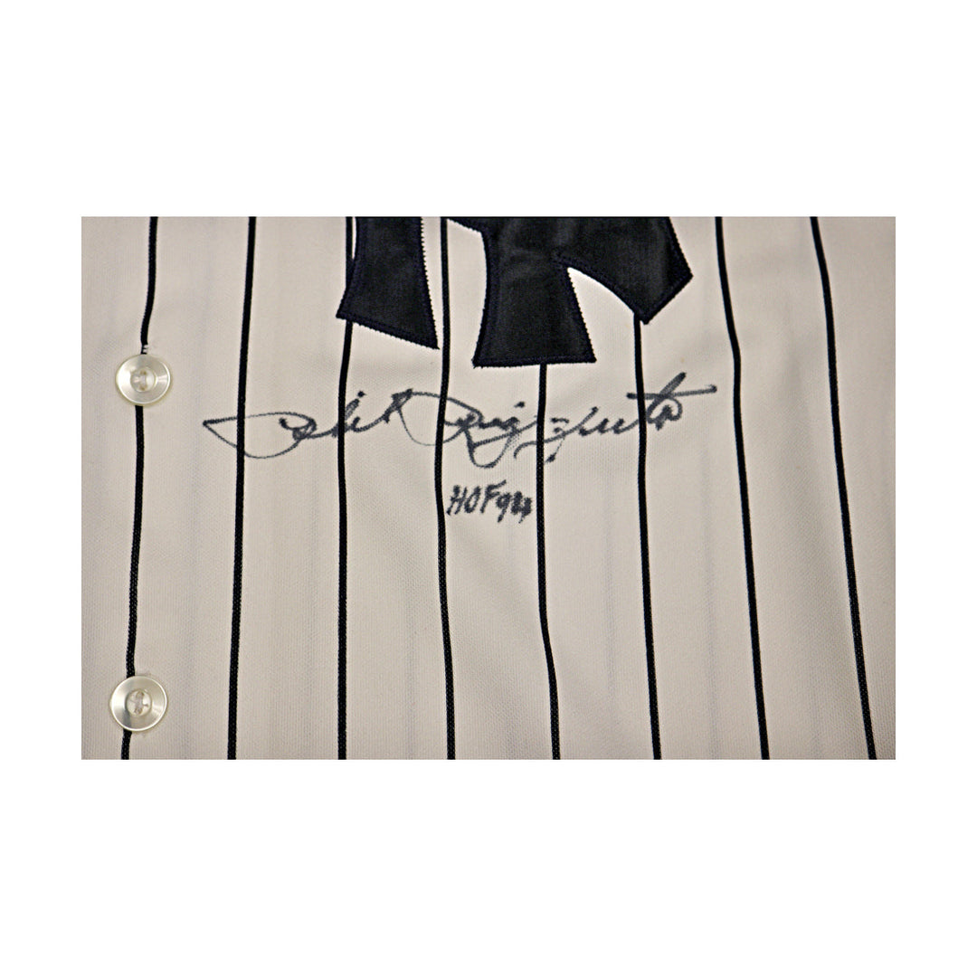 Phil Rizzuto New York Yankees Autographed Signed Inscribed HOF Majestic Jersey JSA COA
