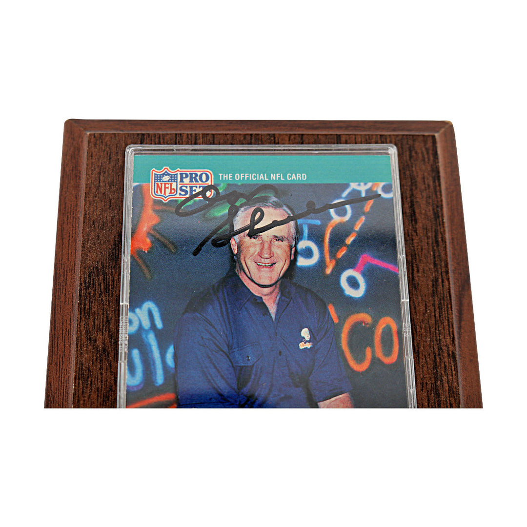 Don Shula Miami Dolphins Autographed Signed Trading Card Plaque (Staque Of Plaques)