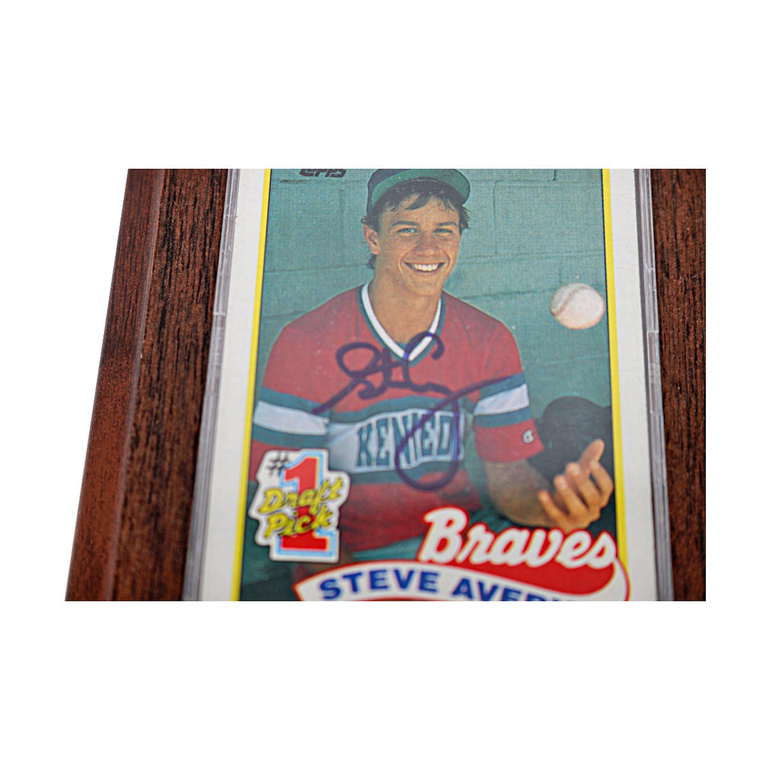 Steve Avery Atlanta Braves Autographed Signed Trading Card Plaque (Staque Of Plaques)