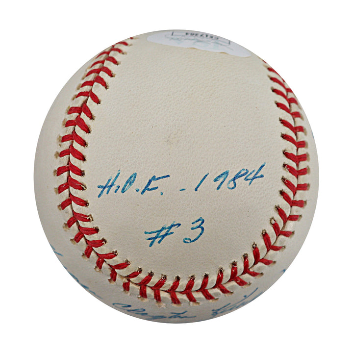 Harmon Clayton Killebrew Minnesota Twins Autographed Signed Stat Inscribed Full Name HOF 1984 #3 573 HR Al MVP 1969 OAL Baseball (JSA COA #CE17264)