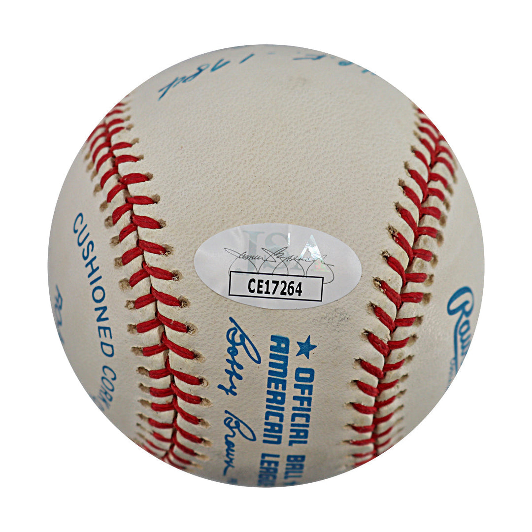 Harmon Clayton Killebrew Minnesota Twins Autographed Signed Stat Inscribed Full Name HOF 1984 #3 573 HR Al MVP 1969 OAL Baseball (JSA COA #CE17264)