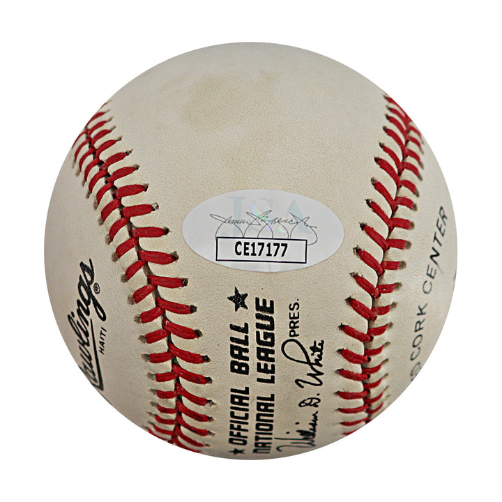 Rex Barney Brooklyn Dodgers Autographed Signed ONL Baseball (JSA COA #CE17177)