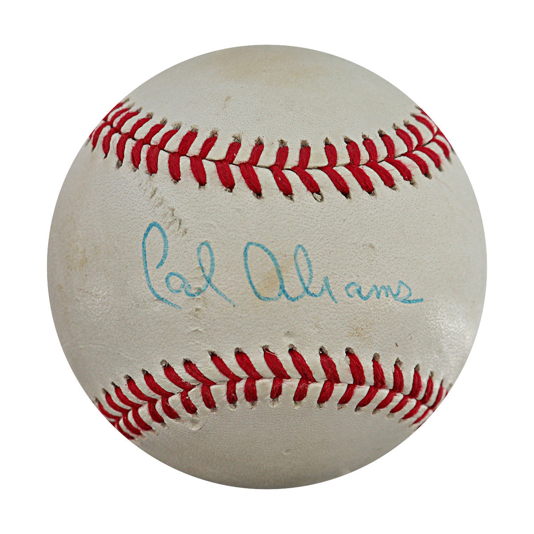 Cal Abrams Dodgers Pirates Orioles Autographed Signed Approved ML Baseball (JSA COA #CE17188)