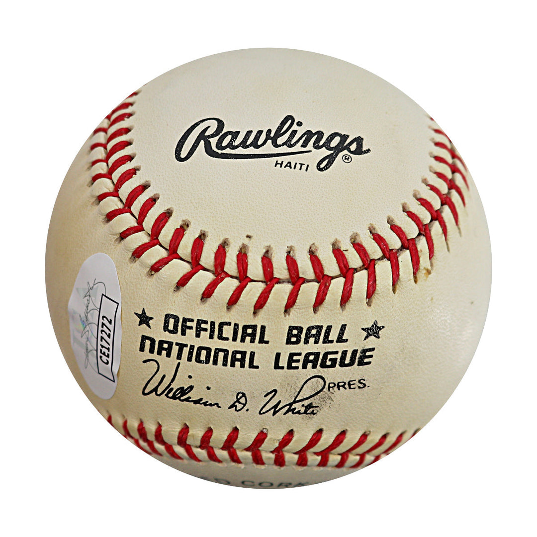 Maury Wills Lou Brock Dodgers Cardinals Autographed Signed ONL Baseball (JSA COA #CE17272)