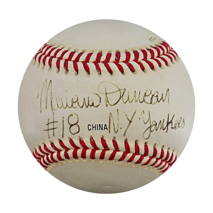 Mariano Duncan New York Yankees Autographed Signed Inscribed Approved ML Baseball (JSA COA #CE17251)