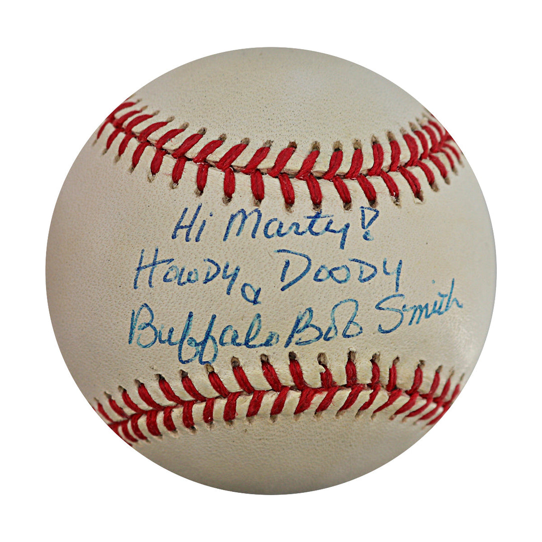 Buffalo Bob Smith Autograph Signed Inscribed ONL Baseball (JSA COA #CE17213)