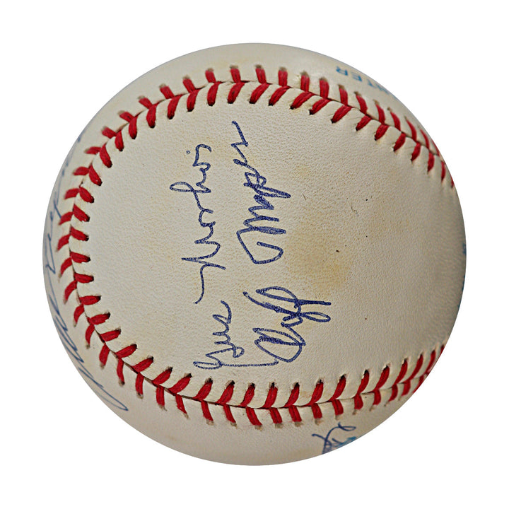 Cliff Mapes Gus Niahros Allie Reynolds Tommy Henrich & Charlie Silvera New York Yankees Autograph Signed OAL Baseball (JSA COA #CE17253)