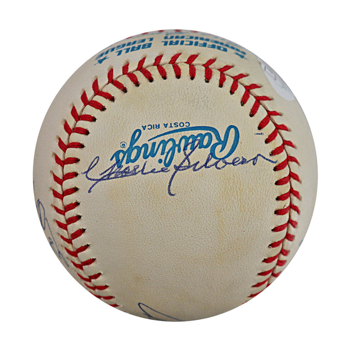 Cliff Mapes Gus Niahros Allie Reynolds Tommy Henrich & Charlie Silvera New York Yankees Autograph Signed OAL Baseball (JSA COA #CE17253)