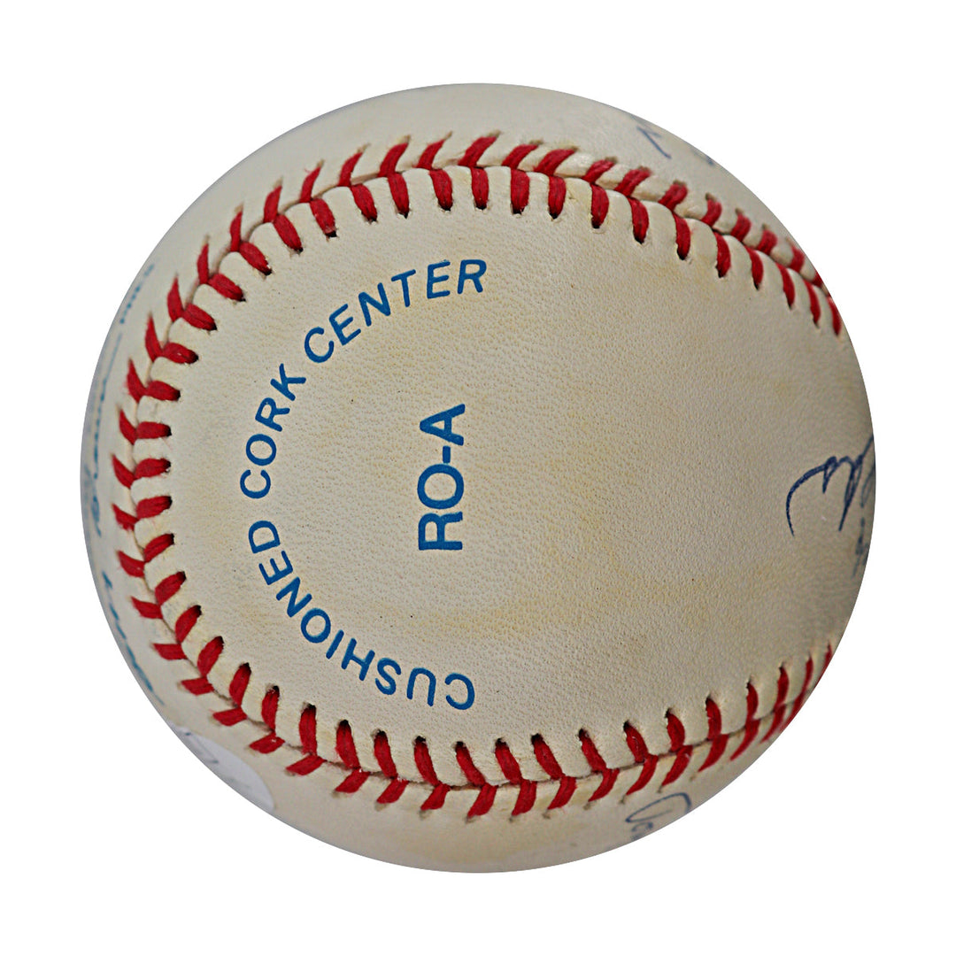Cliff Mapes Gus Niahros Allie Reynolds Tommy Henrich & Charlie Silvera New York Yankees Autograph Signed OAL Baseball (JSA COA #CE17253)