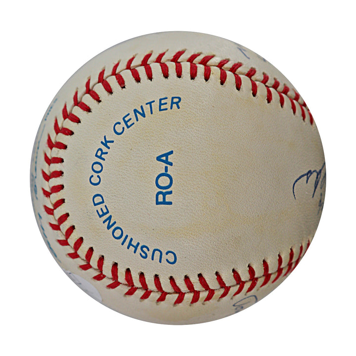 Cliff Mapes Gus Niahros Allie Reynolds Tommy Henrich & Charlie Silvera New York Yankees Autograph Signed OAL Baseball (JSA COA #CE17253)