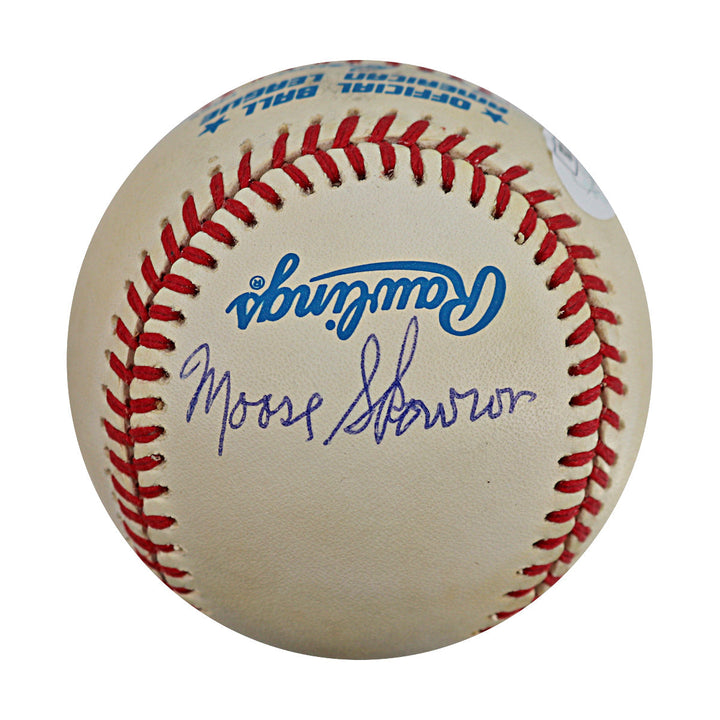 Gil McDougal Hank Bauer & Moose Skowron New York Yankees Autograph Signed OAL Baseball (JSA COA #CE17228) 
