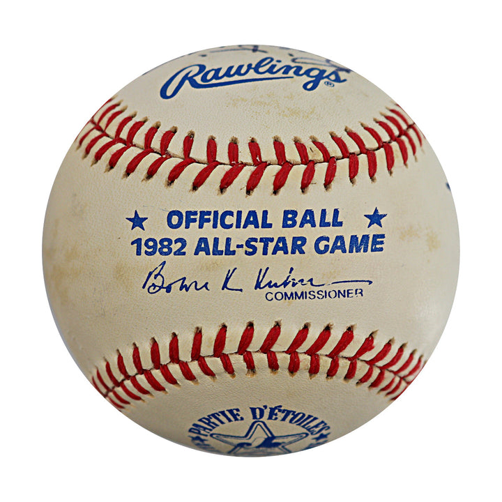Bill Dickey Ernie Banks Yankees Cubs Autograph Signed 1982 ASG Baseball JSA LOA