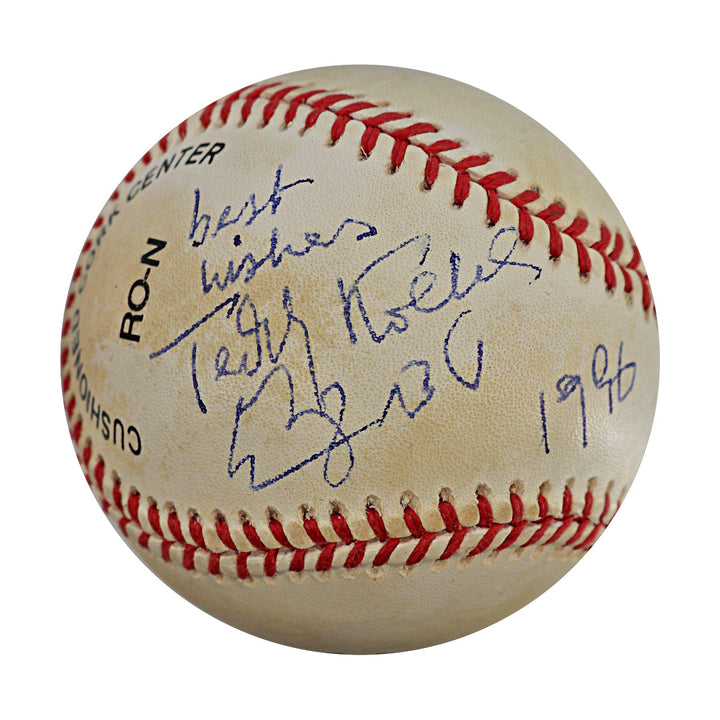 Teddy Kollek Autograph Signed Inscribed ONL Baseball (JSA LOA #ZZ07632)