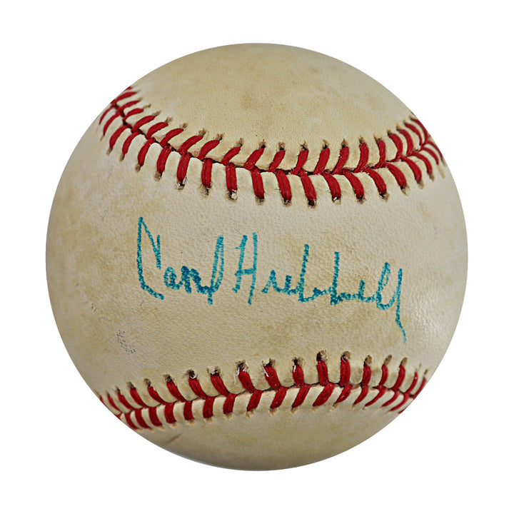 Carl Hubbell New York Mets Autograph Signed ONL Baseball (JSA LOA #ZZ07626) 