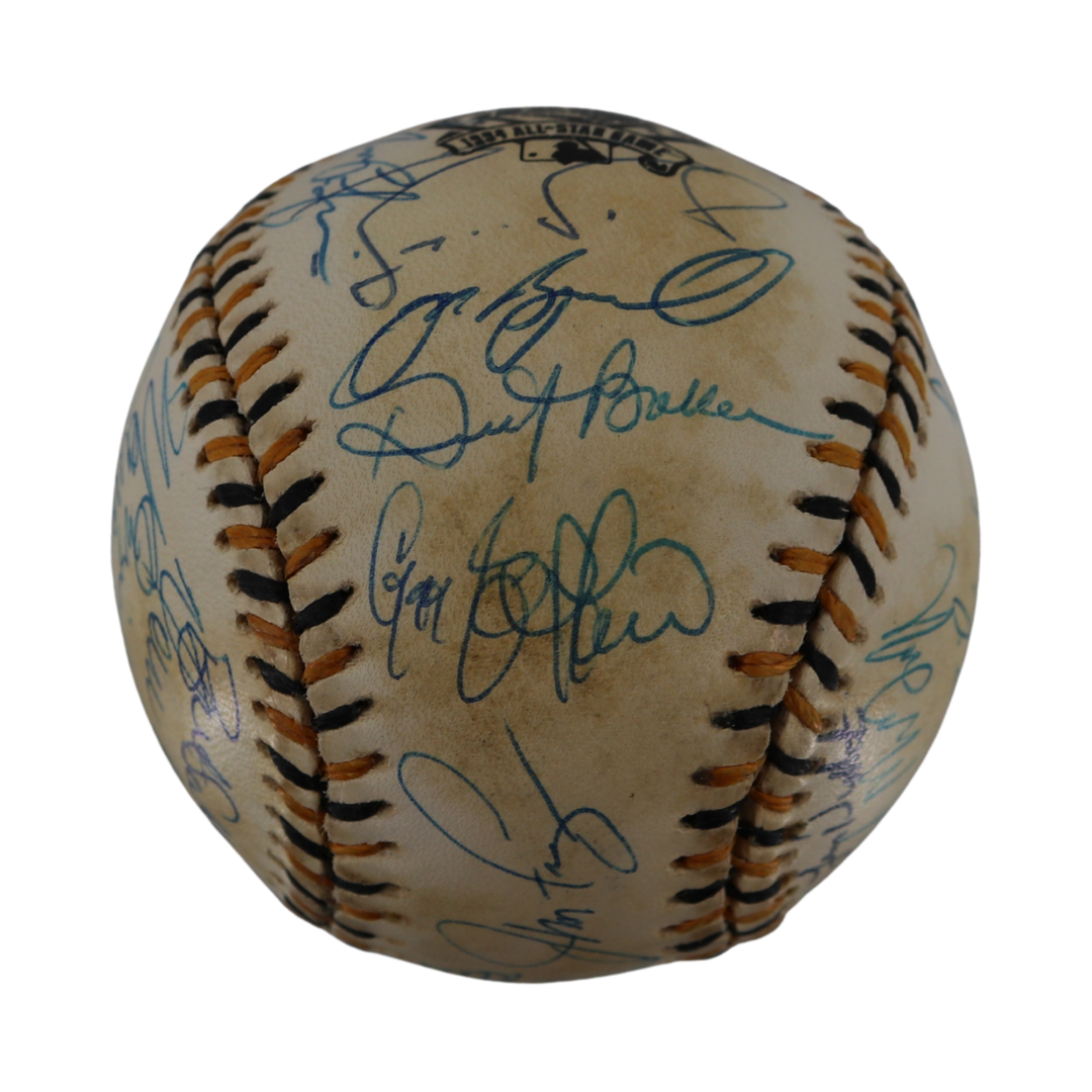 1994 National League All Star Game Team Multi Signed Autographed Logo Baseball 33 Autos (JSA LOA)