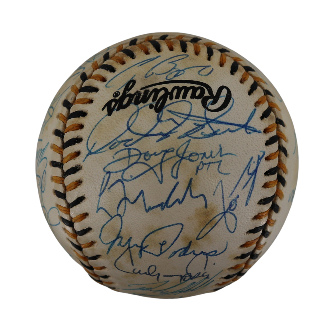 1994 National League All Star Game Team Multi Signed Autographed Logo Baseball 33 Autos (JSA LOA)