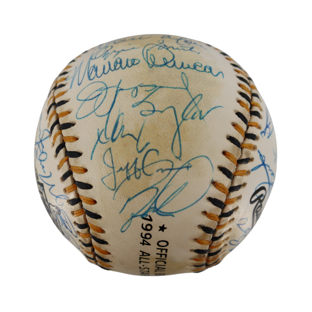 1994 National League All Star Game Team Multi Signed Autographed Logo Baseball 33 Autos (JSA LOA)