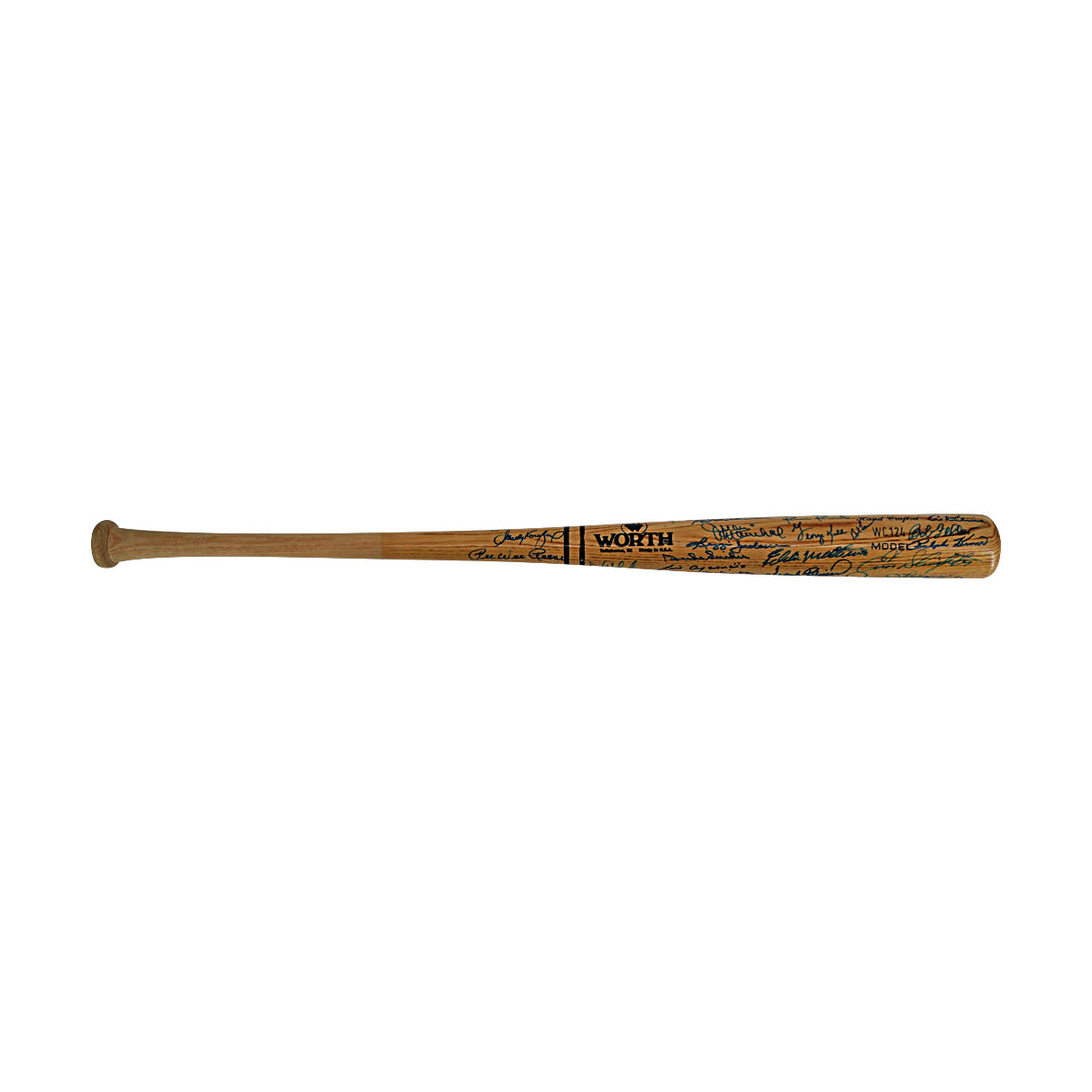 Koufax Aaron Berra Autographed Multi Signed HOFers Worth Bat 43 Autos JSA LOA
