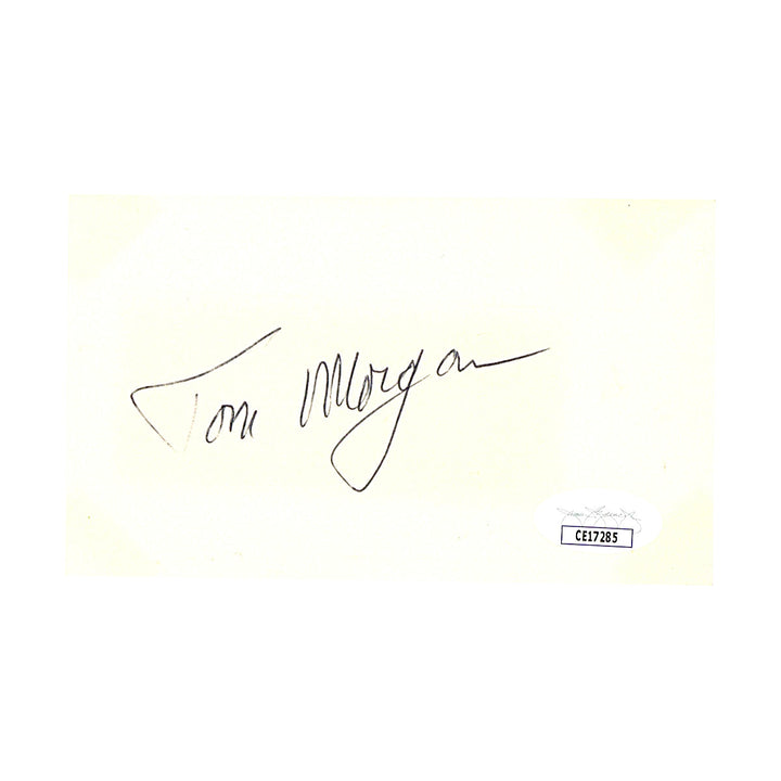 Tom Morgan Los Angeles Dodgers Autograph SIgned Index Card (JSA COA #CE17285)