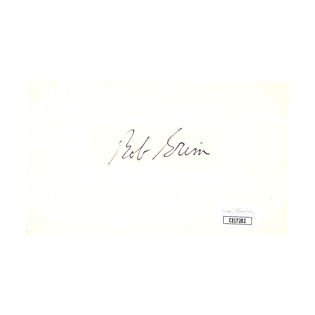 Bob Grim New York Yankees Autograph Signed Index Card (JSA COA #CE17282)