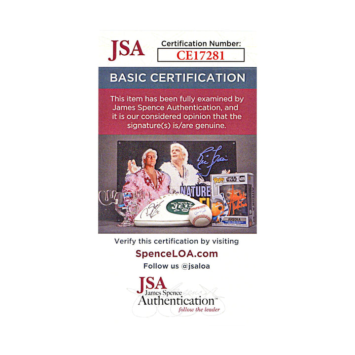 James "Dusty" Rhodes Autograph Signed Index Card (JSA COA #CE17281)