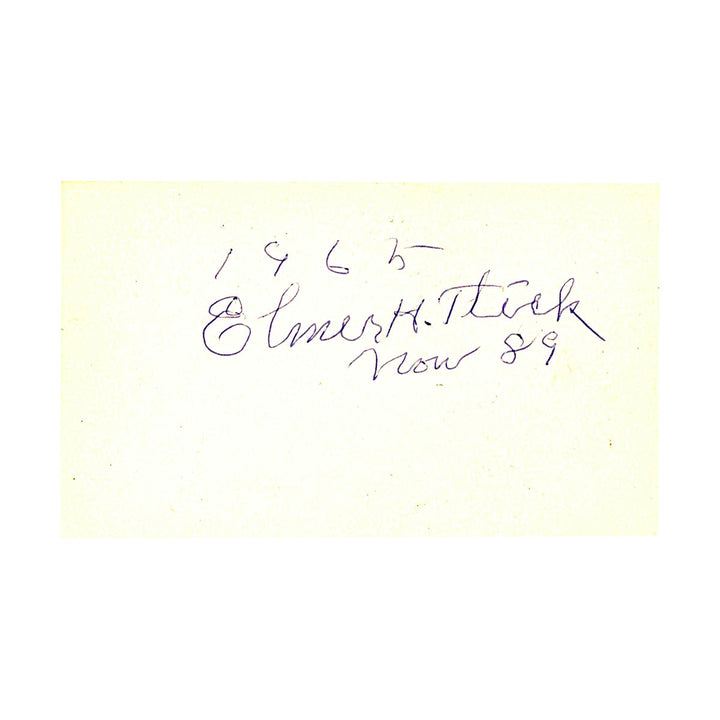 Elmer Flick Cleveland Guardians Autographed Signed Inscribed Cut Collage (JSA COA #CE61135) 