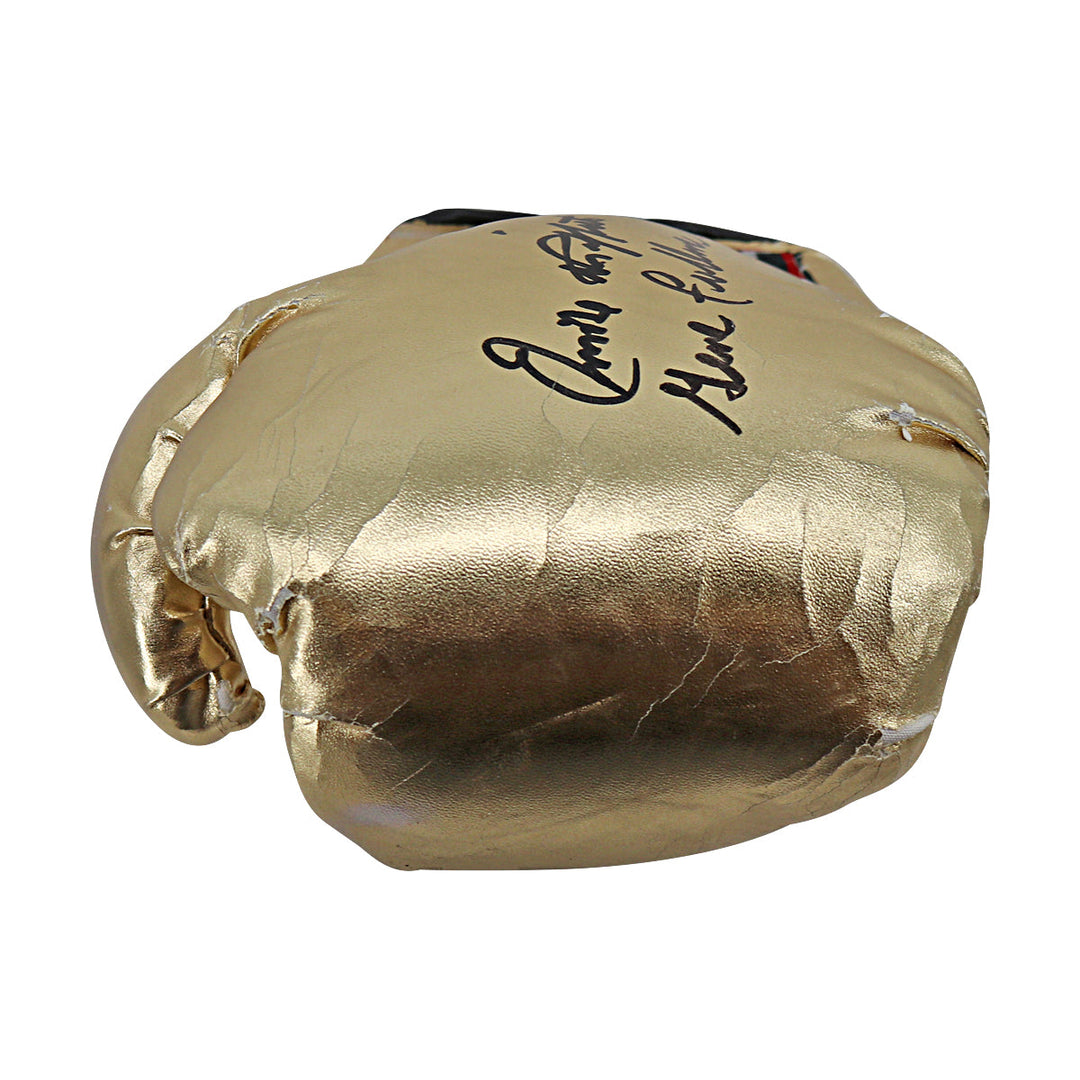 Gene Fullmer Emile Griffith Autographed Signed Ringside Gold Left Boxing Glove (JSA COA #CE17441)