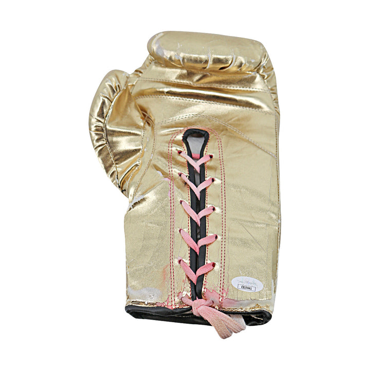 Gene Fullmer Emile Griffith Autographed Signed Ringside Gold Left Boxing Glove (JSA COA #CE17441)