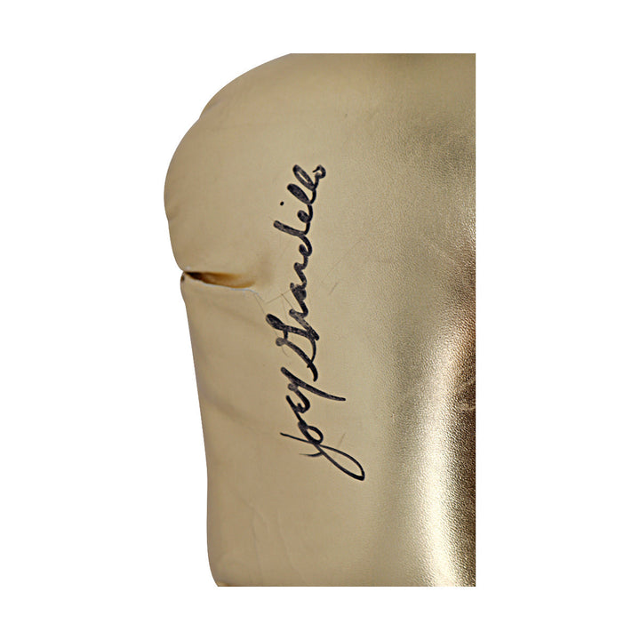 Joey Giardello Autographed Signed Ringside Gold Left Boxing Glove (JSA COA #CE17438)
