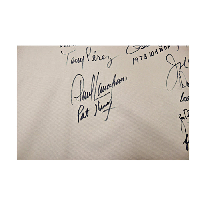 Rose, Bench, Morgan, Perez Reds Autographed Multi Signed Jersey (JSA LOA)