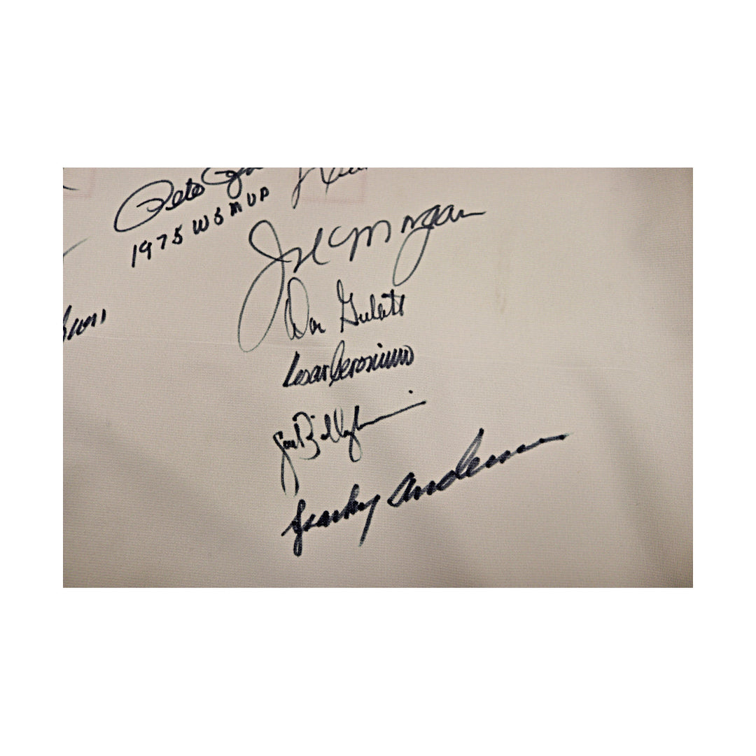 Rose, Bench, Morgan, Perez Reds Autographed Multi Signed Jersey (JSA LOA)