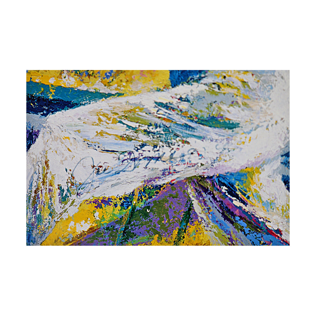 Joe DiMaggio New York Yankees Autographed Signed Framed 19.5x23 LeRoy Neiman Lithograph /444 (Yankee Clipper Holo)