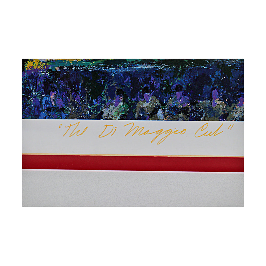 Joe DiMaggio New York Yankees Autographed Signed Framed 19.5x23 LeRoy Neiman Lithograph /444 (Yankee Clipper Holo)