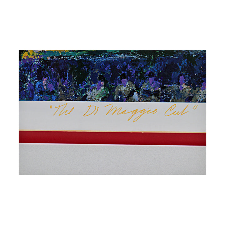 Joe DiMaggio New York Yankees Autographed Signed Framed 19.5x23 LeRoy Neiman Lithograph /444 (Yankee Clipper Holo)