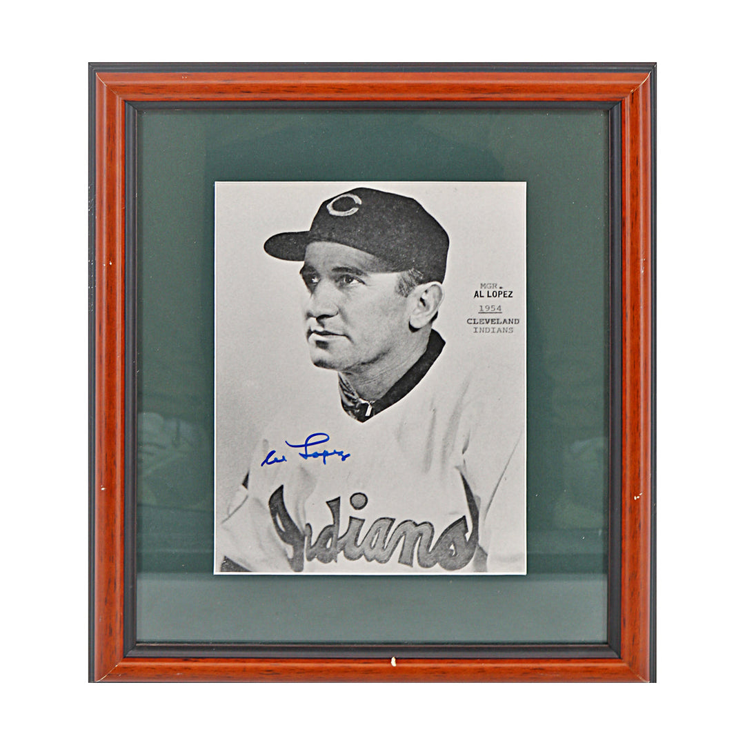 Al Lopez Cleveland Indians Autographed Signed 8x10 Framed Photo (JSA COA #CE61094)